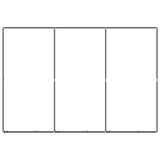 Outdoor Dog Kennel Steel 5.53 m² - Top-Down View