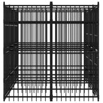 Outdoor Dog Kennel Steel 5,53 m²