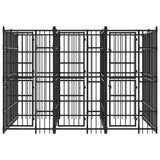 Outdoor Dog Kennel Steel 7.37 m?