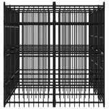 Outdoor Dog Kennel Steel 7.37 m?