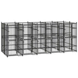 Outdoor Dog Kennel Steel 9.22 m?