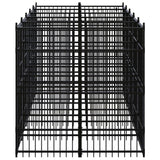 Outdoor Dog Kennel Steel 9.22 m?