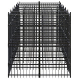 Outdoor Dog Kennel Steel 11.06 m² - Side View