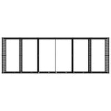 Outdoor Dog Kennel Steel 11.06 m?