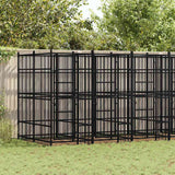 Outdoor Dog Kennel Steel 11.06 m?