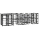 Outdoor Dog Kennel Steel 12.9 m?