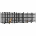Outdoor Dog Kennel Steel 12,9 m²
