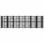 Outdoor Dog Kennel Steel 12,9 m²