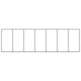 Outdoor Dog Kennel Steel 12.9 m² - Top-Down View