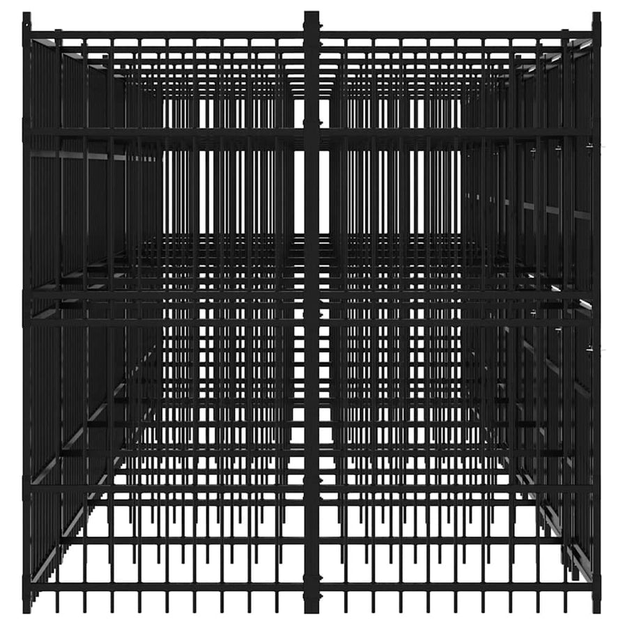 Outdoor Dog Kennel Steel 12,9 m²