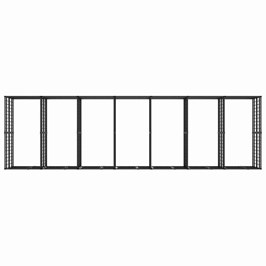 Outdoor Dog Kennel Steel 12,9 m²