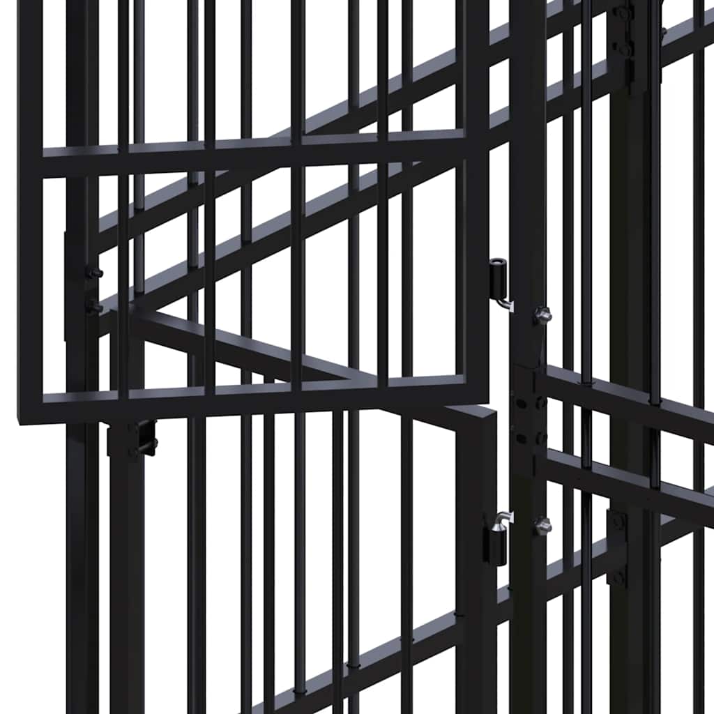 Outdoor Dog Kennel Steel 12.9 m?