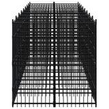 Outdoor Dog Kennel Steel 14.75 m?