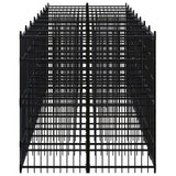 Outdoor Dog Kennel Steel 14.75 m² - Side View