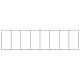 Outdoor Dog Kennel Steel 14.75 m² - Top-Down View