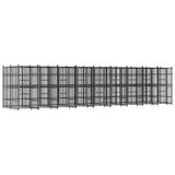 Outdoor Dog Kennel Steel 16.59 m?