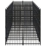 Outdoor Dog Kennel Steel 16.59 m² - Side View