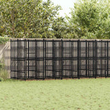 Outdoor Dog Kennel Steel 16.59 m?