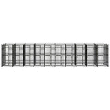Outdoor Dog Kennel Steel 18.43 m?