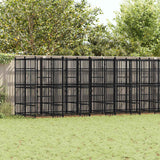 Outdoor Dog Kennel Steel 18,43 m²