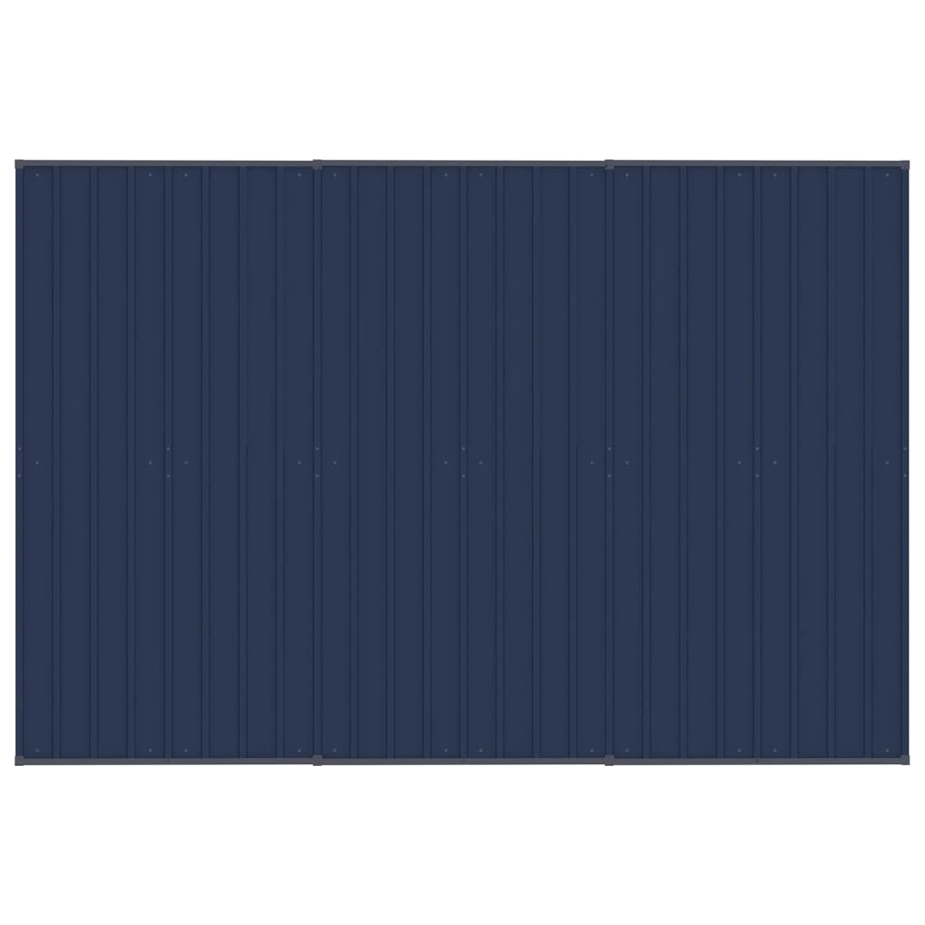 Outdoor Dog Kennel with Roof Steel 5.53 m²