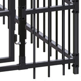 Outdoor Dog Kennel with Roof Steel 12.9 m?