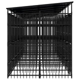 Outdoor Dog Kennel with Roof Steel 14.75 m?