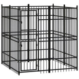 Outdoor Dog Kennel Steel 3.69 m?