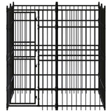 Outdoor Dog Kennel Steel 3.69 m?