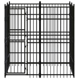 Outdoor Dog Kennel Steel 3.69 m² - Front View