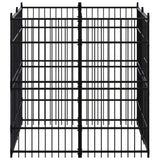 Outdoor Dog Kennel Steel 3.69 m?