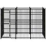 Outdoor Dog Kennel Steel 5.53 m?