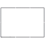 Outdoor Dog Kennel Steel 5.53 m² - Top-Down View