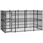 Outdoor Dog Kennel Steel 7,37 m²