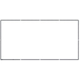 Outdoor Dog Kennel Steel 7.37 m² - Top-Down View