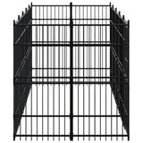 Outdoor Dog Kennel Steel 9.22 m?