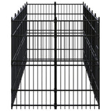Outdoor Dog Kennel Steel 11.06 m?