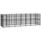 Outdoor Dog Kennel Steel 12.9 m?
