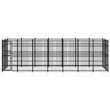 Outdoor Dog Kennel Steel 12.9 m?