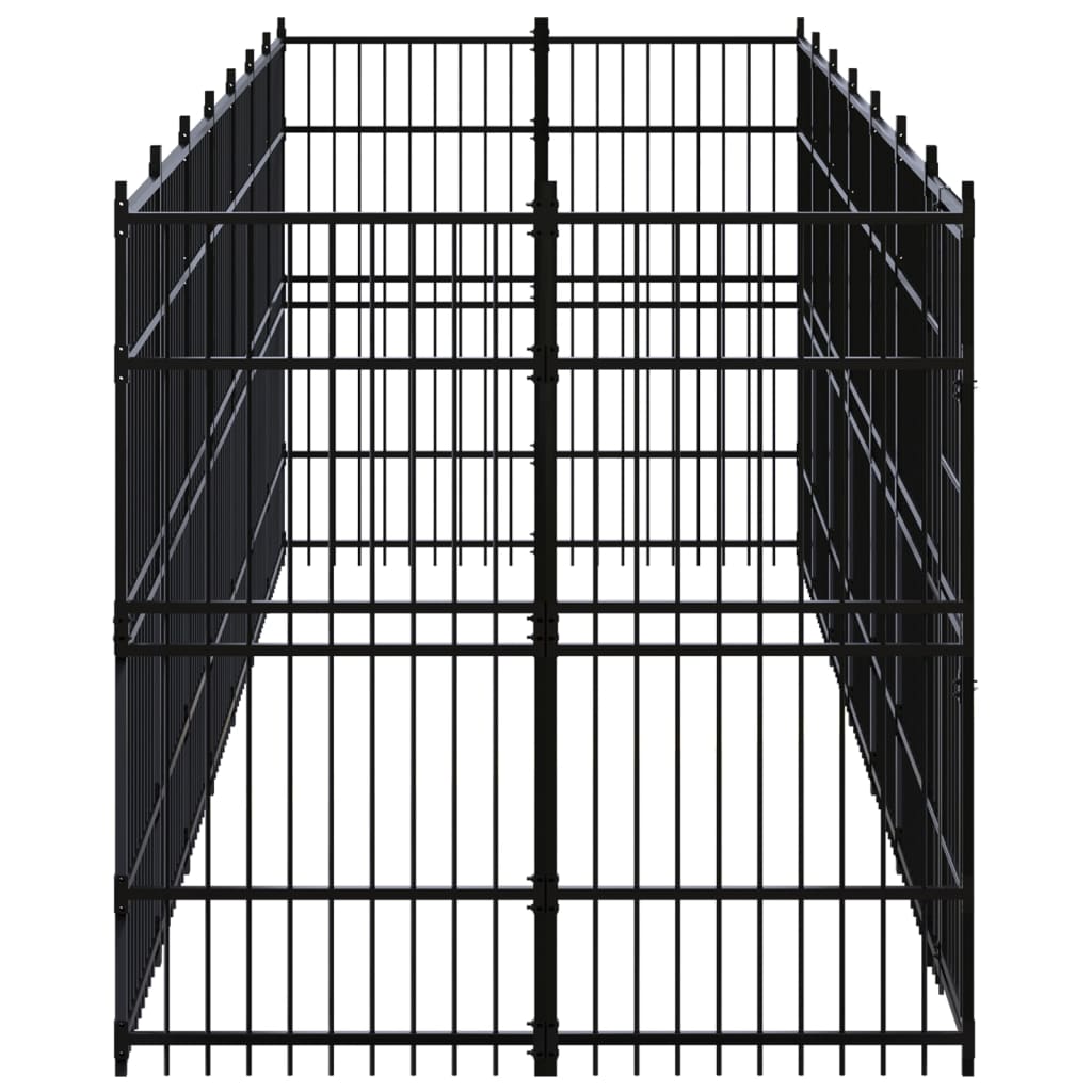 Outdoor Dog Kennel Steel 12.9 m?