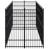 Outdoor Dog Kennel Steel 12.9 m² - Side View