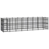 Outdoor Dog Kennel Steel 14.75 m?