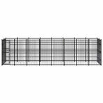 Outdoor Dog Kennel Steel 14,75 m²
