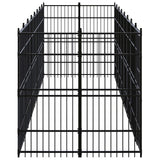 Outdoor Dog Kennel Steel 14.75 m² - Side View