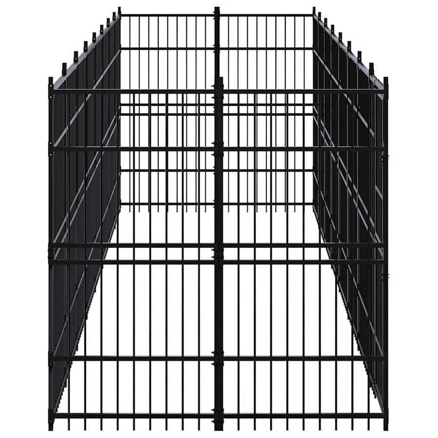 Outdoor Dog Kennel Steel 14,75 m²