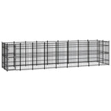 Outdoor Dog Kennel Steel 16.59 m?