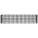 Outdoor Dog Kennel Steel 16.59 m?