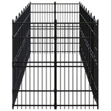 Outdoor Dog Kennel Steel 16.59 m?