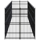 Outdoor Dog Kennel Steel 18.43 m?