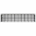 Outdoor Dog Kennel with Roof Steel 18,43 m²